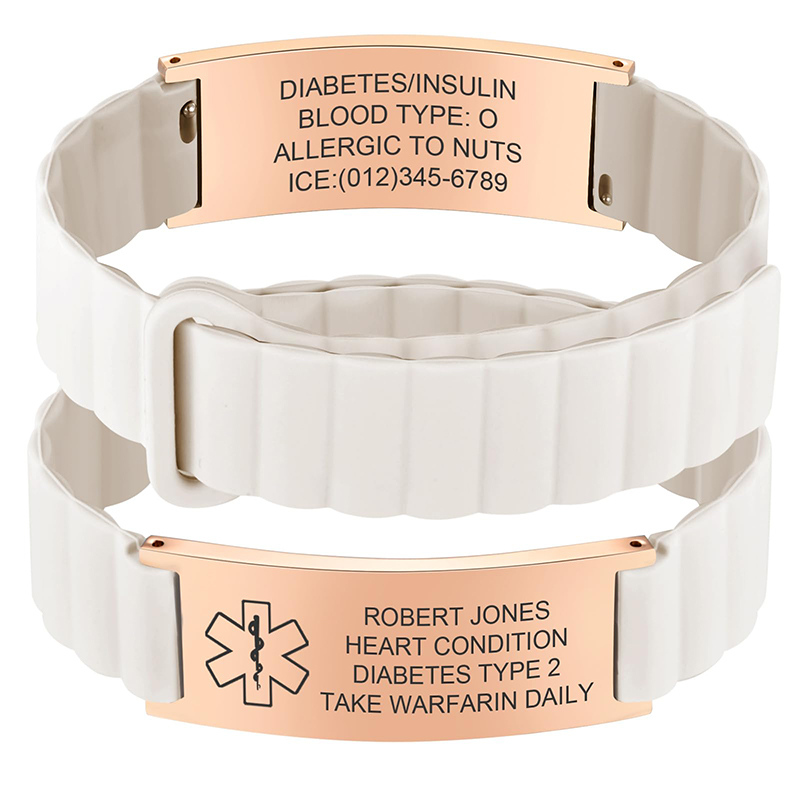 Fitness Tracker Band - Op maat gemaakte medische ID-armband voor