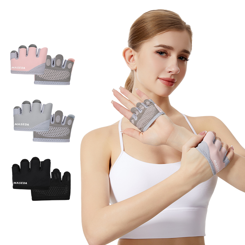 Fitness Of Yoga - Paar fitnesshandschoenen zonder vingers: anti-blaar sport