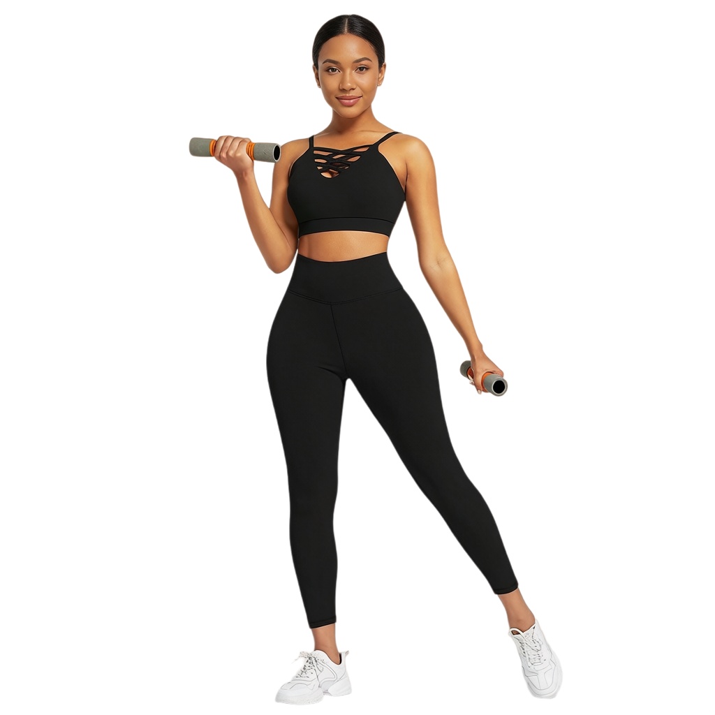 Fitness Of Yoga - 3-delige dames yoga fitness set -