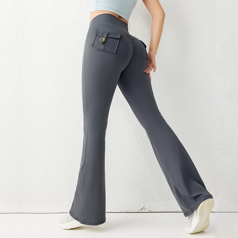 Yoga Fitness Pants - Effen kleur Butt Lifting Gym Fitnessbroek