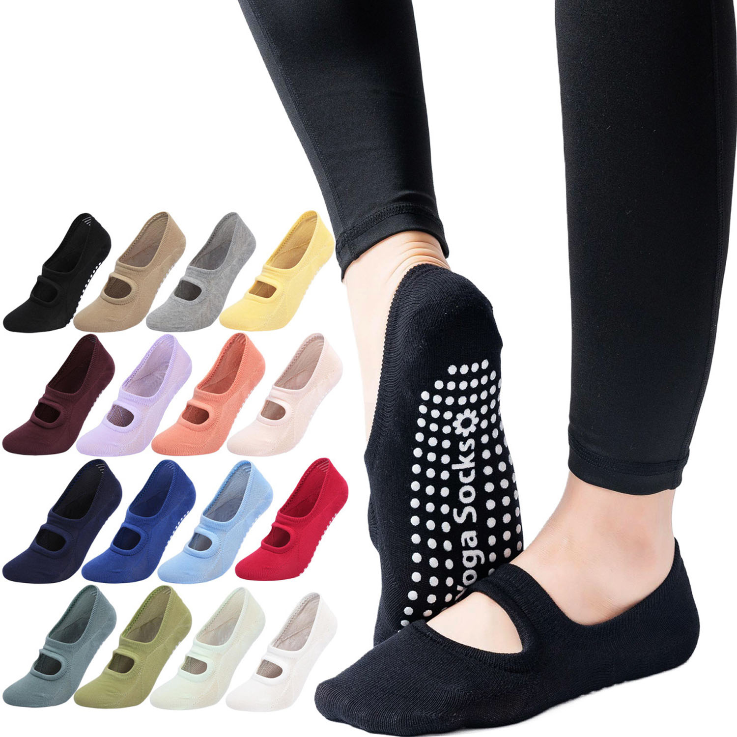 Fitness Yoga Pilates - Hoge kwaliteit dames yogasokken antislip ademende