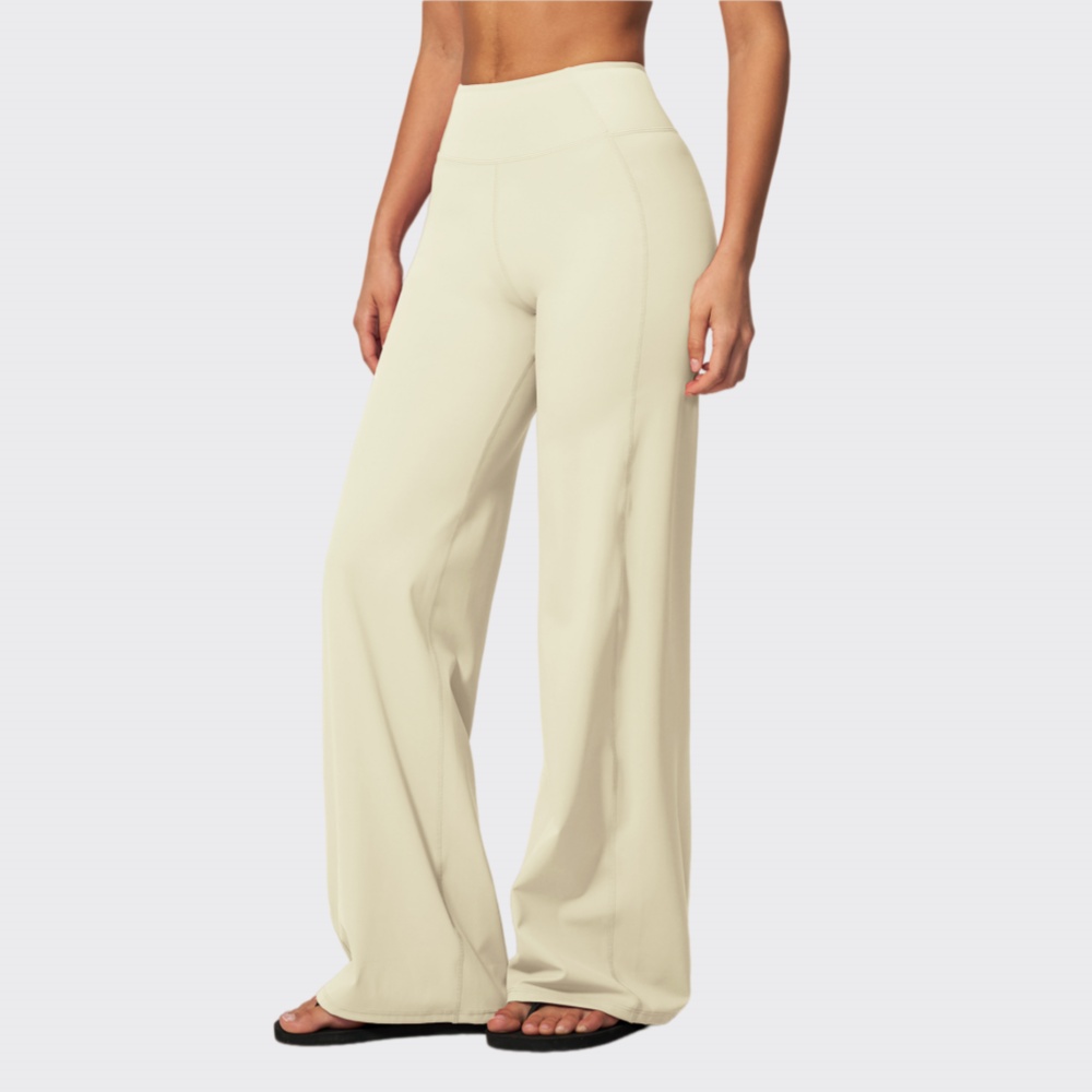 Yoga Fitness Pants - Hoge taille loszittende sportbroek Dames effen