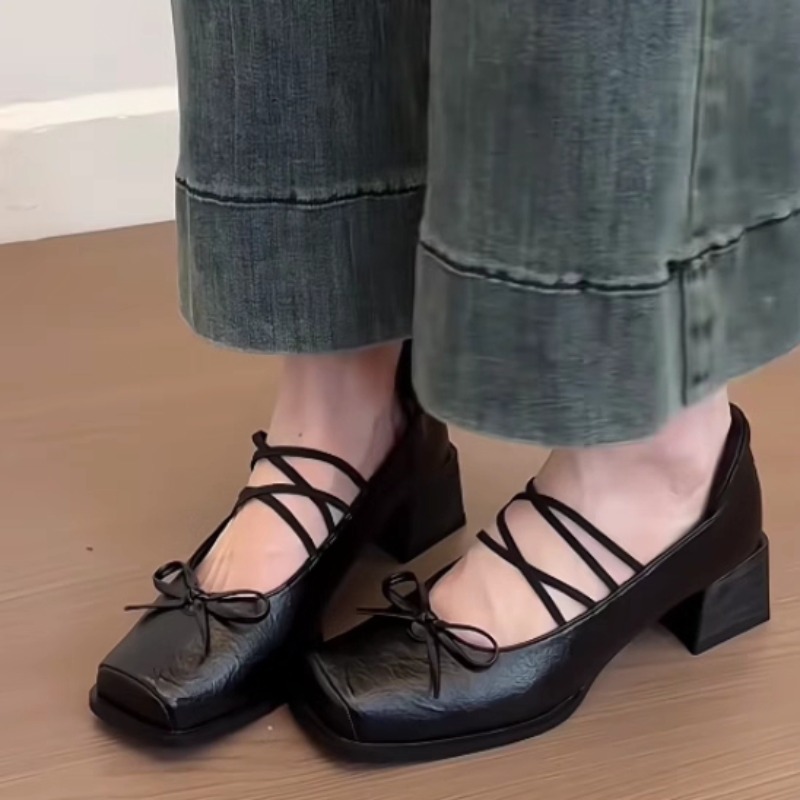 Resistance Bands - Enkele schoenen Mode Nieuwe vierkante neus