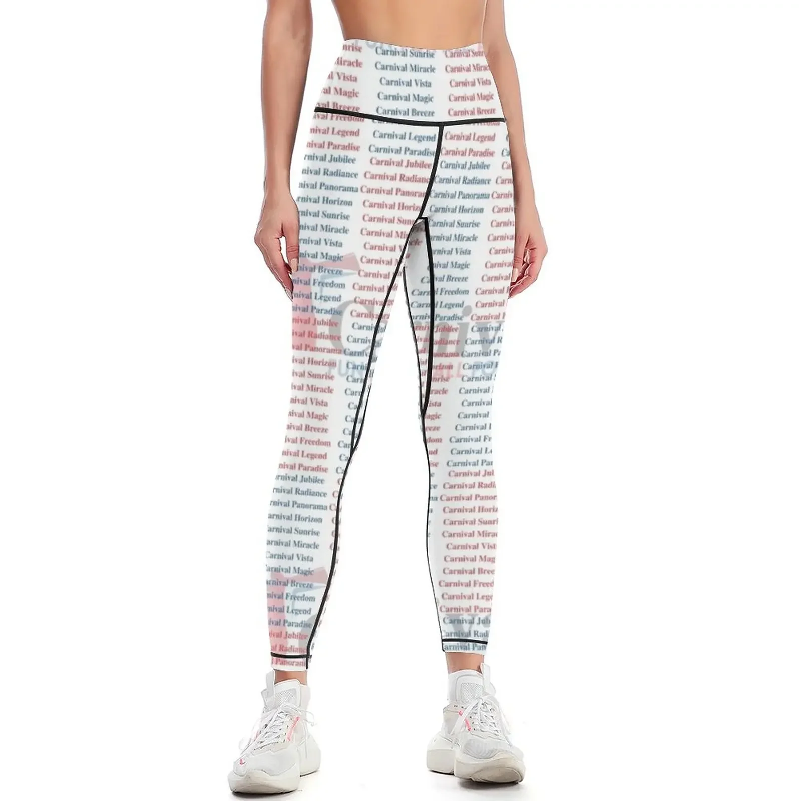 Yoga Fitness Name - Carnival Ship Names Leggings, trainingskleding voor