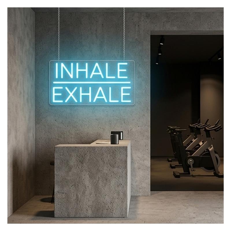Inademen Uitademen Neon Sign L - Yoga Fitness Power Yoga recensie en prijs