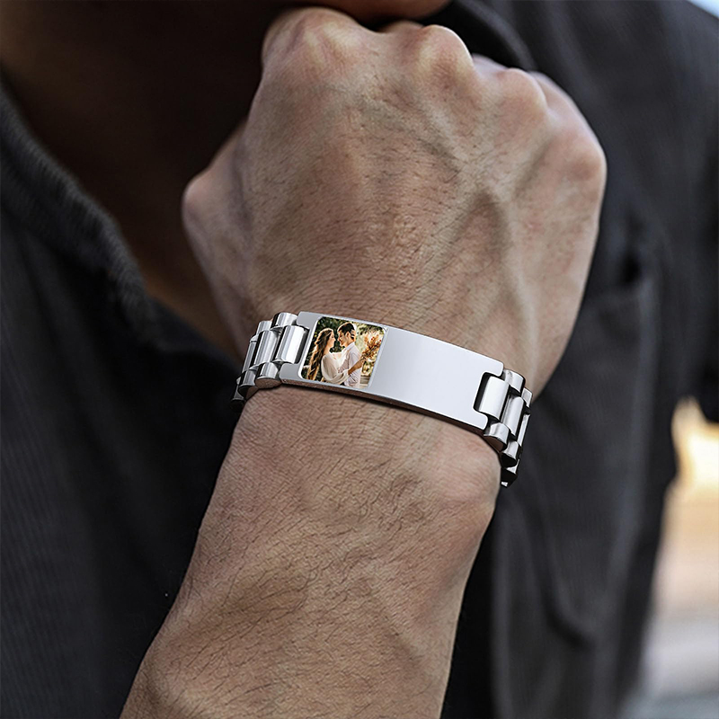 Aangepaste foto tekst armband  - Fitness Tracker Band recensie en prijs