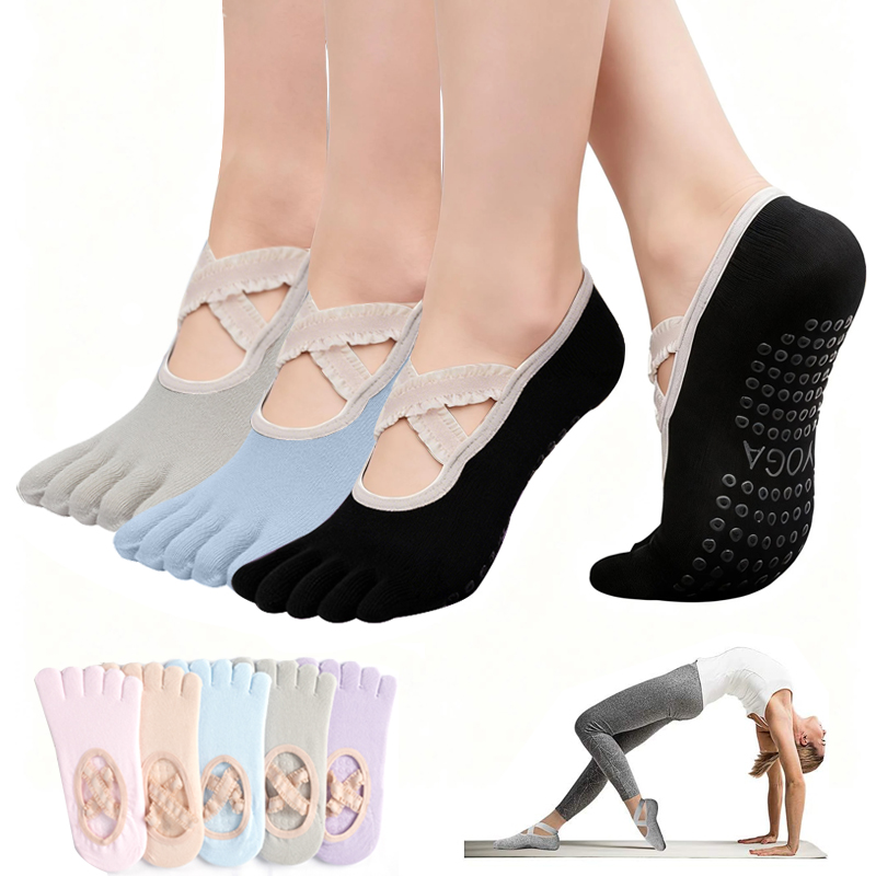 Dames antislip pilates sokken  - Fitness Yoga Pilates recensie en prijs