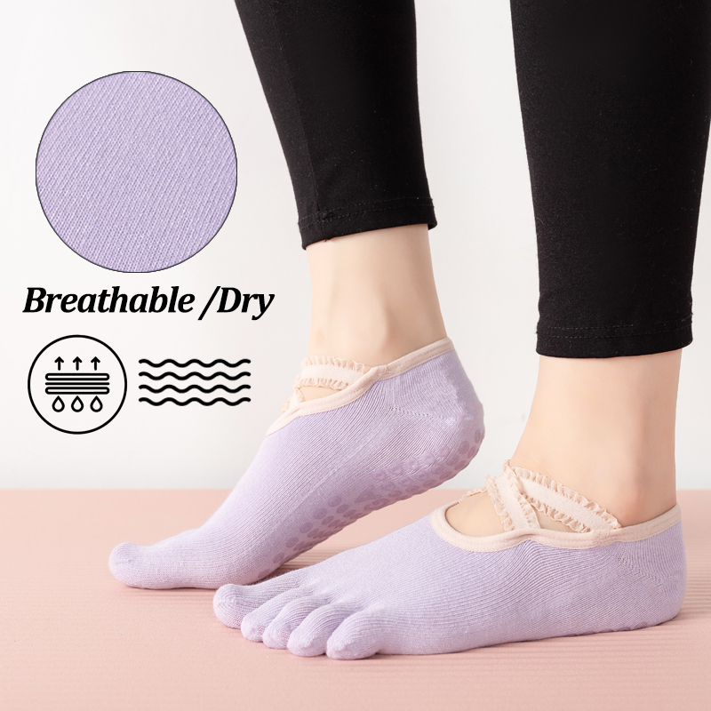 Dames antislip pilates sokken  - Fitness Yoga Pilates recensie en prijs