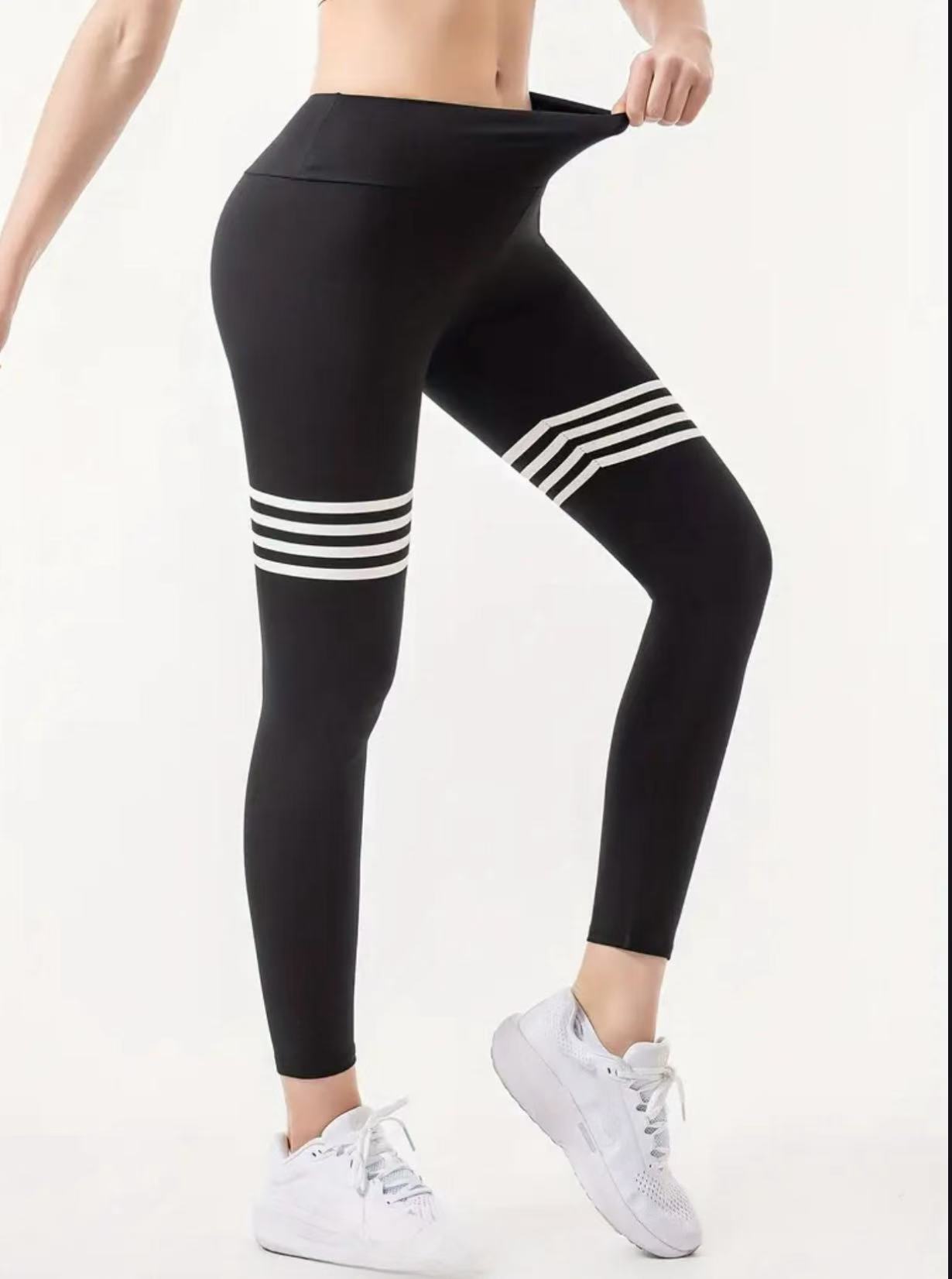 Yogabroek met letterpatroon, h - Yoga Fitness Pants recensie en prijs