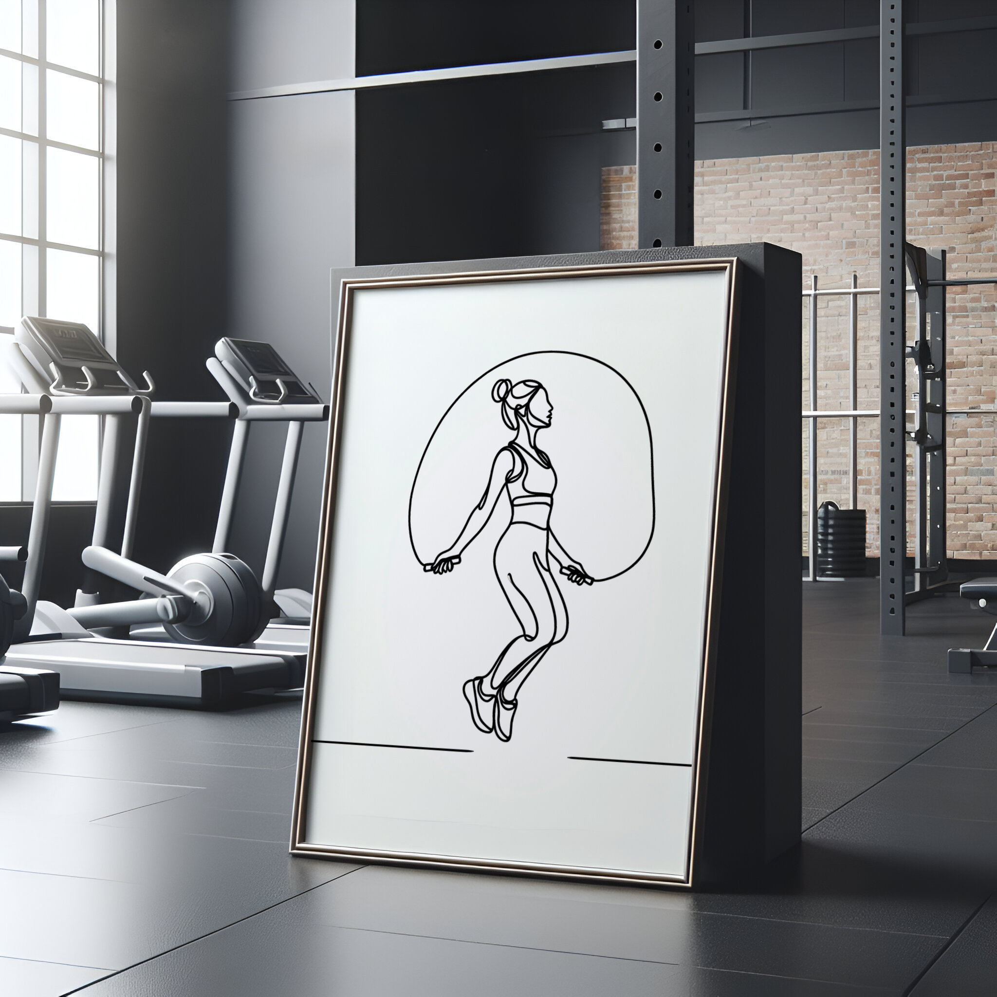 3 stuks Fitness Girl Athlete A - Yoga And Fitness Studio recensie en prijs