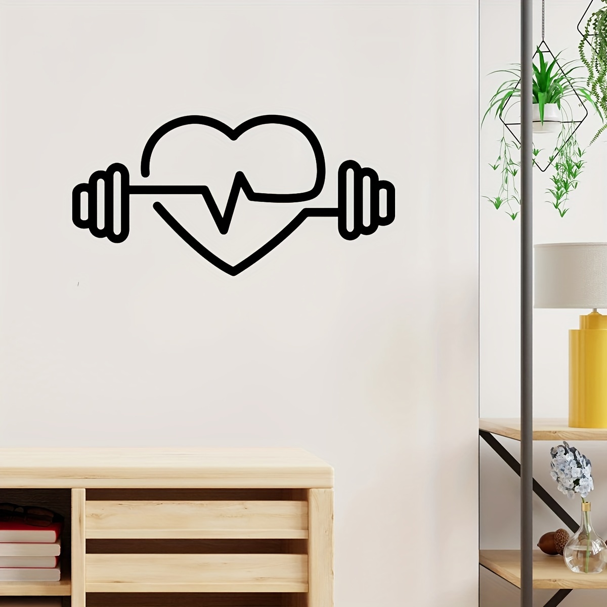 Grote hartvormige halter wandd - Yoga Fitness Health recensie en prijs
